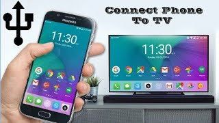 HOW TO CONNECT MOBILE PHONE TO TV  SHARE MOBILE PHONE SCREEN ON TV [upl. by Mcbride]