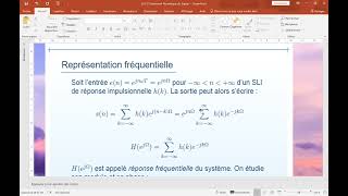 Chapitre 1 traitement numérique du signal L303 [upl. by Ennirok]