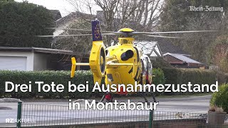 Großeinsatz in Montabaur Drei Tote aufgefunden 34 [upl. by Varrian665]