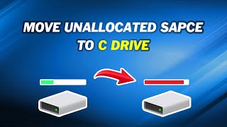 Move Unallocated Space to the C drive｜Extend Your C Drive Space 3 Methods [upl. by Nylrahs318]