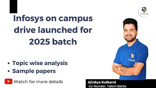 Infosys 2025 Batch Recruitment Drive launched Complete Guide amp Preparation Tips [upl. by Margarete]