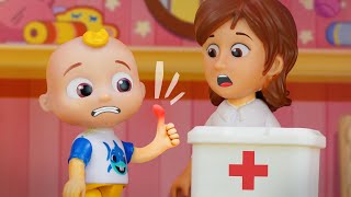 Ouchie Ouch Song  CoComelon Toys Nursery Rhymes amp Kids Songs [upl. by Ludie]