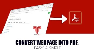 Convert Webpage into PDF Simple amp Easy [upl. by Lenzi501]