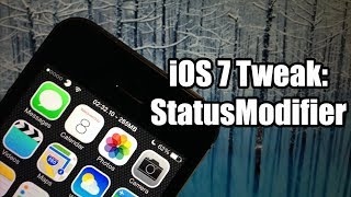 iOS 7 Jailbreak Tweaks StatusModifier  FREE [upl. by Tonye]