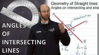 ANGLES of Intersection and Straight Lines  Geometry 101  Grade 8 [upl. by Ayahsey]