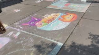 10th annual Chalk Fest happening in North Buffalo [upl. by Noskcaj]