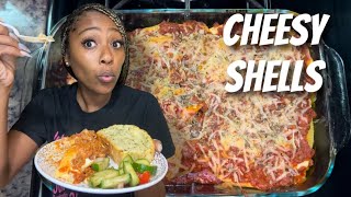 How to cook STUFFED CHEESY SHELLS 😋 EASY RECIPE [upl. by Jobina]