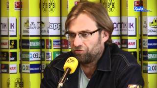 Borussia Dortmund  VfB Stuttgart  Pressekonferenz zum Spiel mit Jürgen Klopp Teil 1 [upl. by Cuttler217]