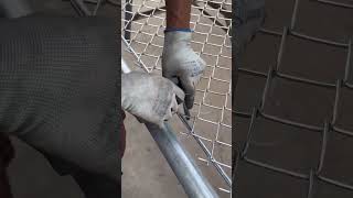 Galvanized stainless steel wire mesh assembly process [upl. by Corso]