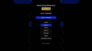 Useful ArrayString methods in Javascript [upl. by Zephan]