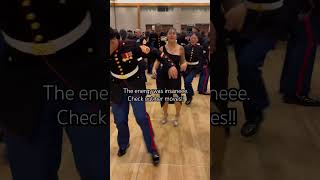 I need to learn how to line dance Omgggg fyp militaryball militarylife marines marinecorps [upl. by Creamer]