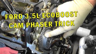 FORD 35L ECOBOOST CAM PHASER TRICK [upl. by Rickart]