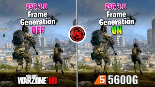 ✅ Ryzen 5 5600G ✅ COD Warzone 3 ✅ FSR 3  Frame Generation 🔴 Sin TARJETA GRÁFICA 🔴 [upl. by Phip793]