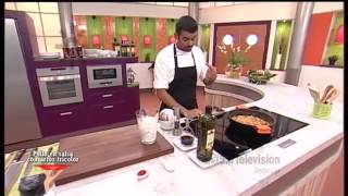 Receta pollo en salsa con arroz tricolor [upl. by Kincaid]