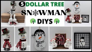 Dollar Tree Christmas DiysSnowman Decor DiysChannel Update [upl. by Assen]