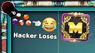 8 ball pool  Hacker Player Loses 🤣 Black Diamond Frame More than 50 Cue Level Max [upl. by Ehr]