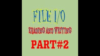 Java File IO  Reading from and Writing to Files  part 02 [upl. by Wilkens]