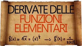 Derivate delle funzioni elementari  costanti  potenze e radici [upl. by Harriot385]