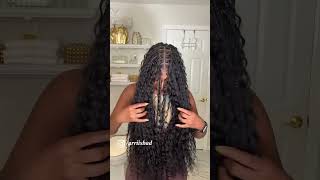 Braid my own hair with me using 3 bundles of 20” water wave hair from ywigsofficial ✨ borabora [upl. by Dion]