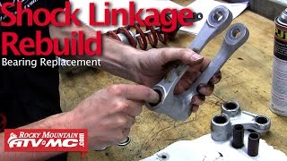 Motorcycle Shock Linkage Rebuild amp Bearing Replacement [upl. by Anom642]