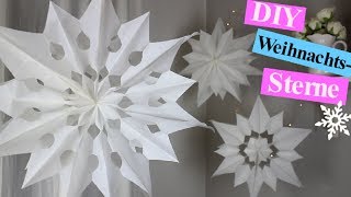 DIY WEIHNACHTSSTERNE AUS BROTTÜTEN [upl. by Elatsyrc]