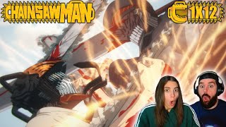 ¡UN FINAL DE TEMPORADA ÉPICO  REACCIÓN 1X12 CHAINSAW MAN [upl. by Anade513]