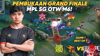 PEMBUKAAN GRAND FINALE MPL SG OTW M6  NIP FLASH SG vs EVIL SG Game 1 KBreakdown [upl. by Dublin]