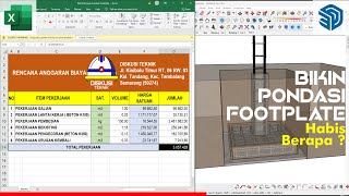 BIAYA PEKERJAAN PONDASI FOOTPLATE [upl. by Giefer]
