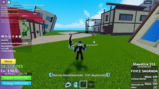 NOVO SHOWCASE DA ESPADA HALLOW SCYTHE NO BLOX FRUITS [upl. by Danyette]