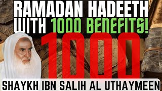 RAMADAN HADEETH with over 1000 BENEFITSShaykh Uthaymeen [upl. by Orofselet279]