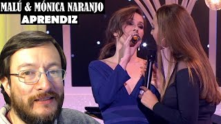 Mónica Naranjo y Malú  Aprendiz en vivo  REACCIÓN reaction [upl. by Darlene]