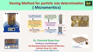 Sieving Method for particle size determination Micromeritics [upl. by Ameg594]