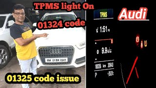 TPMS light stay ON of Audi Q3 01324 code 01325 code issue in Audi Q3 [upl. by Ellmyer]