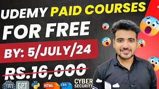 Udemy Free Courses With Free Certificate in July 2024 🔥 SAVE Rs 15000  Learn Technical Skills [upl. by Lolita]