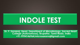 Indole test [upl. by Quinlan]