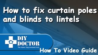 How to fix curtain poles and blinds to window lintels [upl. by Breed]