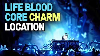 Hollow Knight Blue Door in the Abyss Lifeblood Core Charm Location [upl. by Lalise]