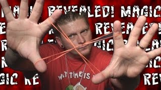 quotRubber Band Through Rubber Band Trickquot MAGIC REVEALED [upl. by Nosyla]