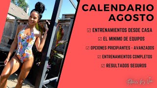 CALENDARIO MES AGOSTO Fitness by Vivi 💥 [upl. by Farron]