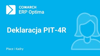 Comarch ERP Optima – Naliczenie deklaracji rocznej PIT4R film z lektorem [upl. by Trumaine]