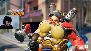 DAFRAN PLAYS AS TORBJORN POTG OVERWATCH 2 TOP 500 SEASON 9 [upl. by Eirbua94]