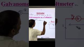 How to convert Galvanometer into Voltmeter [upl. by Adrial]