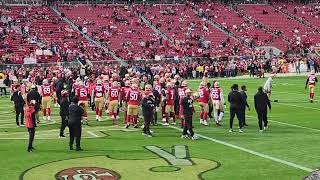 Levis Stadium  Pregame warmups January 8 2023 [upl. by Seidule]