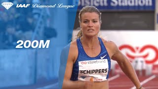 Dafne Schippers wins the 200 meter sprint in Oslo  IAAF Diamond League 2019 [upl. by Grube345]