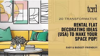 Rent a Bland Apartment Transform It into a Stylish Haven RentalFriendly Decorating Ideas [upl. by Navar]