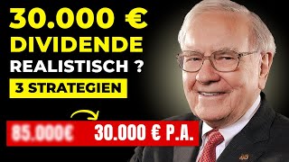 Wie du 2500 € pro Monat passiv verdienst – 3 Dividendenstrategien [upl. by Olra476]