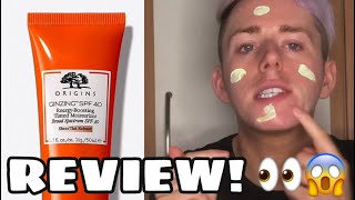 ORIGINS GINZING TINTED MOISTURISER REVIEW [upl. by Veator]