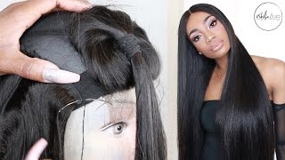 HAIR  EASY TUTORIAL MAKE A WIG START TO FINISH amp POST INSTALL REVIEW • ALIGRACE BRAZILIAN STRAIGHT [upl. by Elka]