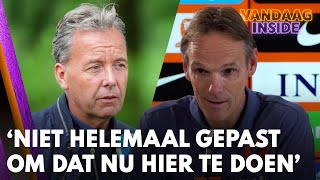 Valentijn Driessen in discussie met perschef KNVB Niet helemaal gepast om dat nu hier te doen [upl. by Sissie]