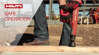 DEMO of proper techniques and tool features for the safe operation of Hilti powderactuated systems [upl. by Yssis]